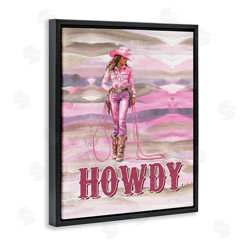 Lettered and Lined | Pastel Howdy Cowgirl