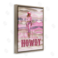 Lettered and Lined | Pastel Howdy Cowgirl