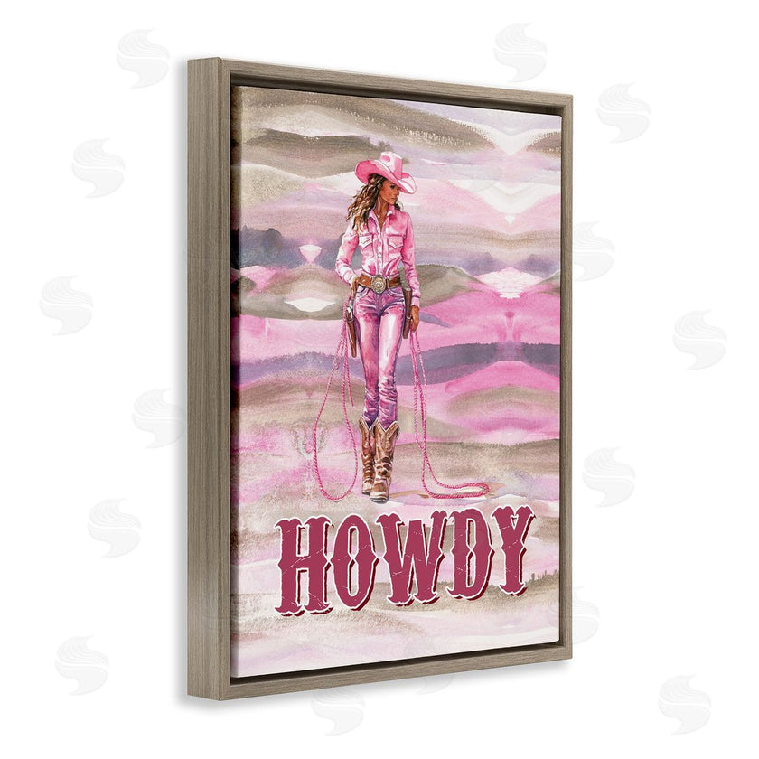 Lettered and Lined | Pastel Howdy Cowgirl