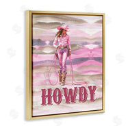 Lettered and Lined | Pastel Howdy Cowgirl