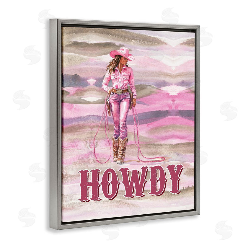 Lettered and Lined | Pastel Howdy Cowgirl