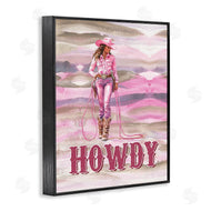Lettered and Lined | Pastel Howdy Cowgirl