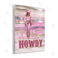 Lettered and Lined | Pastel Howdy Cowgirl