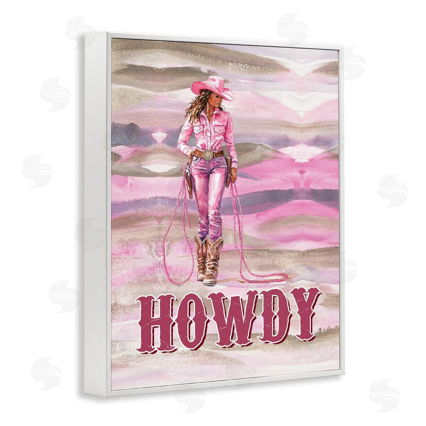 Lettered and Lined | Pastel Howdy Cowgirl