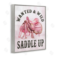 Lettered and Lined | Pink Saddle Up Cowgirl