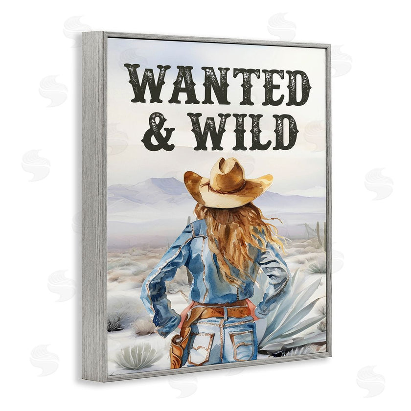 Lettered and Lined | Wanted & Wild Cowgirl