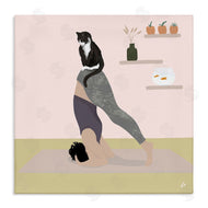 Lydia Orange | Downward Cat Yoga Pose
