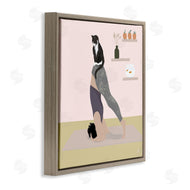 Lydia Orange | Downward Cat Yoga Pose