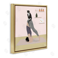 Lydia Orange | Downward Cat Yoga Pose