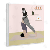 Lydia Orange | Downward Cat Yoga Pose