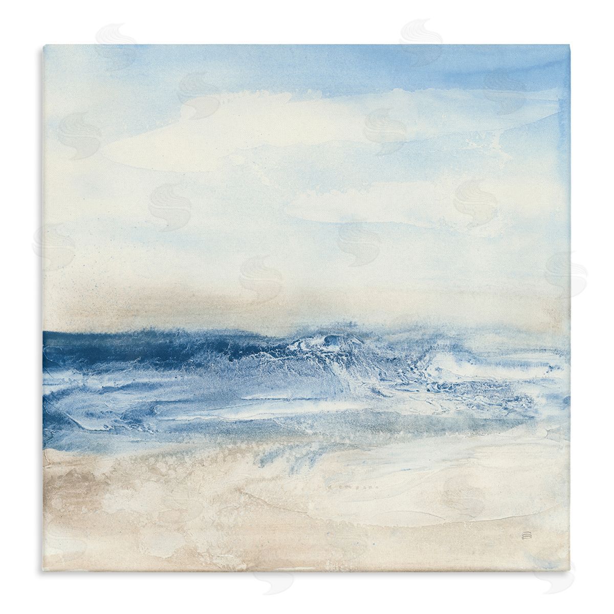 Abstract Surf & Sand Canvas Wall Art, Home Decor by Chris Paschke