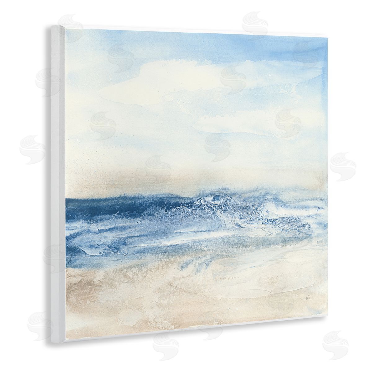 Abstract Surf & Sand Wood Plaque Wall Art, Home Decor by Chris Paschke