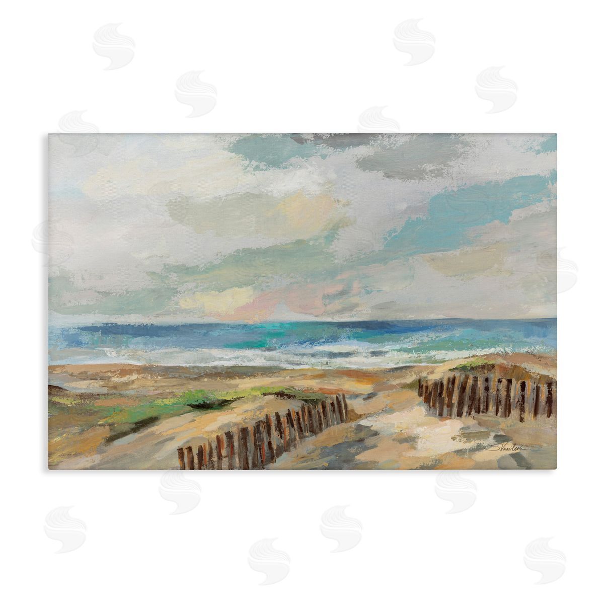Summer Beach Dunes Canvas Wall Art, Home Decor by Silvia Vassileva