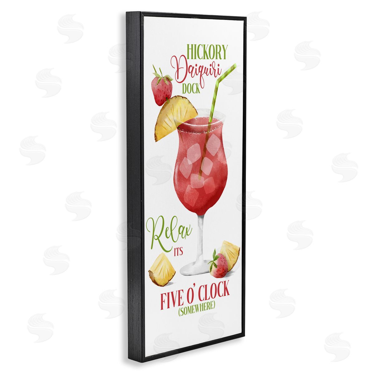 Fun Cocktail Expression Black Frame Print Wall Art, Home Decor by Deane Beesley