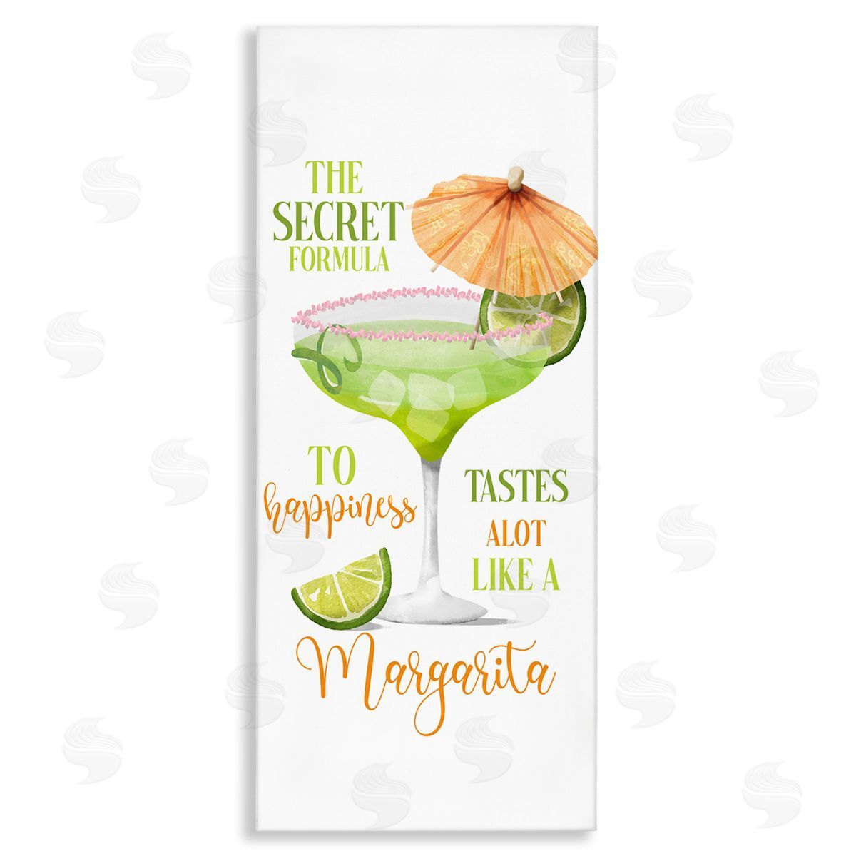 Fun Margarita Expression Canvas Wall Art, Home Decor by Deane Beesley