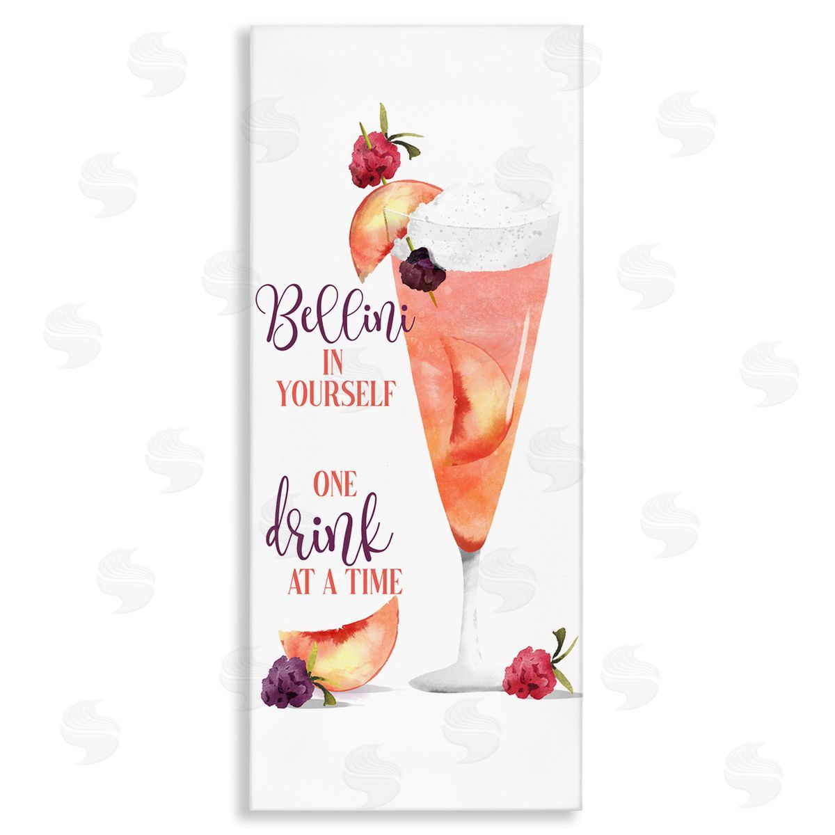 Fun Summer Drink Pun Canvas Wall Art, Home Decor by Deane Beesley