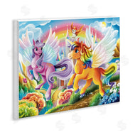 Image World | Fluttering Unicorns & Rainbow