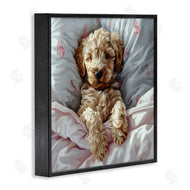 Jim Baldwin | Nap Time Cuddling Labradoodle