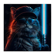 Jim Baldwin | Sci-Fi Cat with Glowing Saber