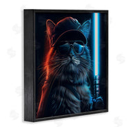 Jim Baldwin | Sci-Fi Cat with Glowing Saber