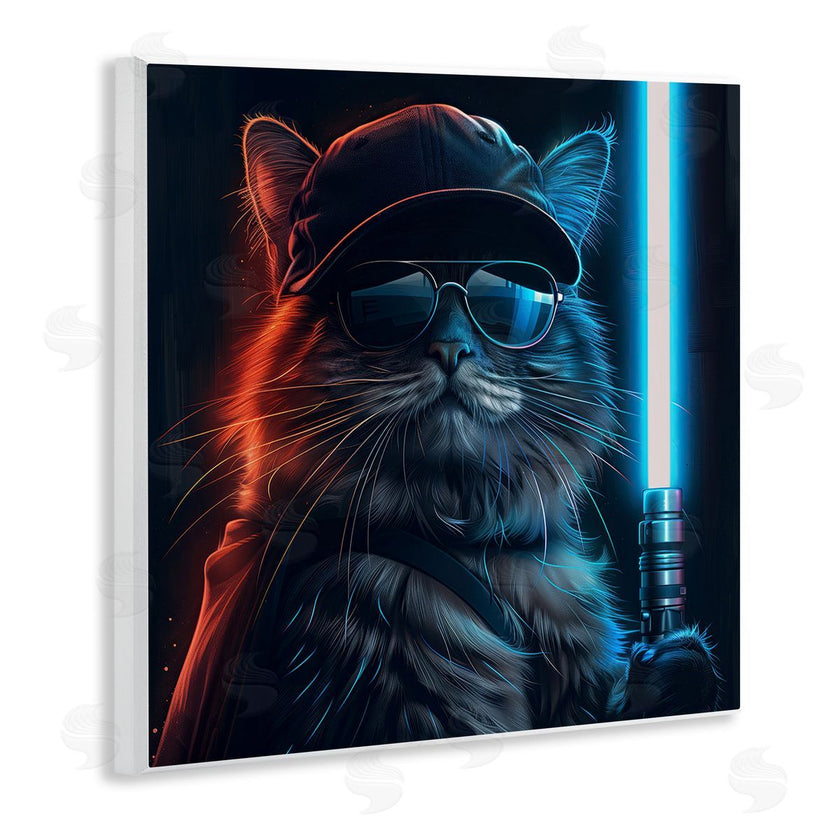 Jim Baldwin | Sci-Fi Cat with Glowing Saber