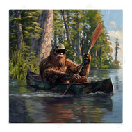 Jim Baldwin | Mythical Monster in Canoe