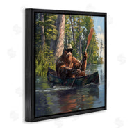 Jim Baldwin | Mythical Monster in Canoe