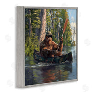 Jim Baldwin | Mythical Monster in Canoe