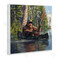 Jim Baldwin | Mythical Monster in Canoe