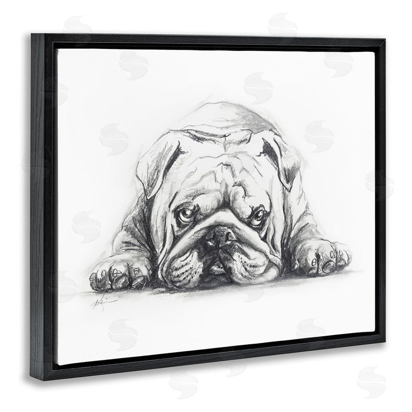 Lindsay Kivi Fine Art | Bulldog Puppy Naptime