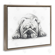 Lindsay Kivi Fine Art | Bulldog Puppy Naptime