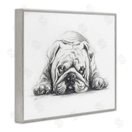 Lindsay Kivi Fine Art | Bulldog Puppy Naptime