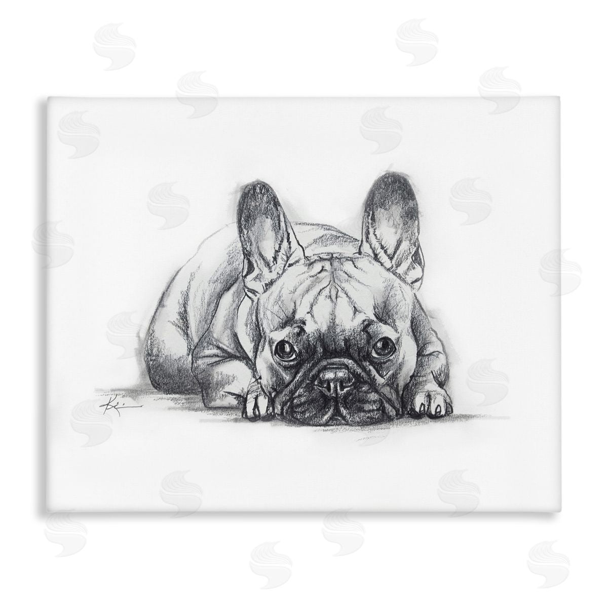 French Bulldog Naptime Canvas Wall Art, Home Decor by Lindsay Kivi Fine Art
