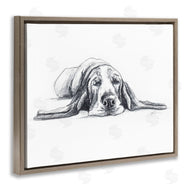 Lindsay Kivi Fine Art | Bloodhound Pup Naptime