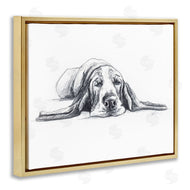 Lindsay Kivi Fine Art | Bloodhound Pup Naptime