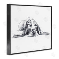 Lindsay Kivi Fine Art | Bloodhound Pup Naptime