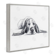 Lindsay Kivi Fine Art | Bloodhound Pup Naptime