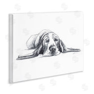 Lindsay Kivi Fine Art | Bloodhound Pup Naptime