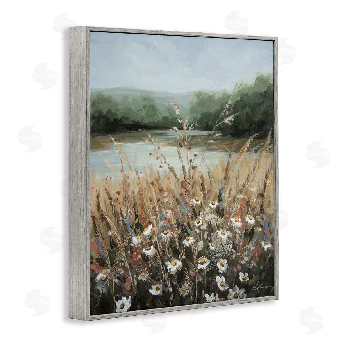 Wild Blooms by Marsh Grey Frame Print Wall Art, Home Decor by Lindsay Kivi Fine Art