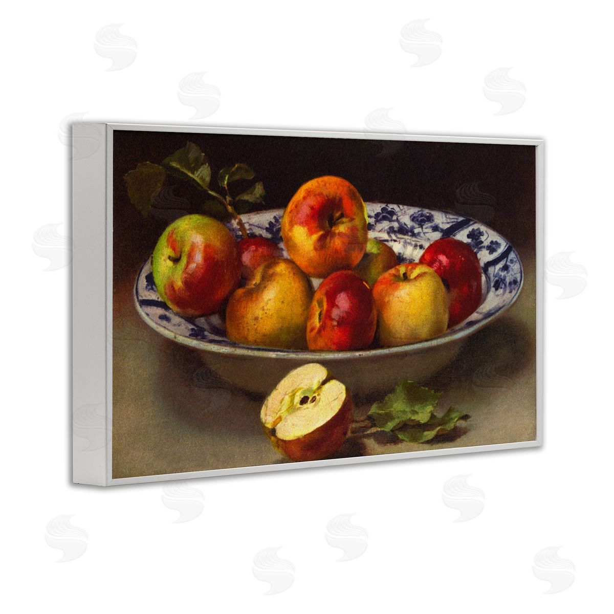 Mixed Apples Still Life White Frame Print Wall Art, Home Decor by Tina Higgins Designs, Inc.