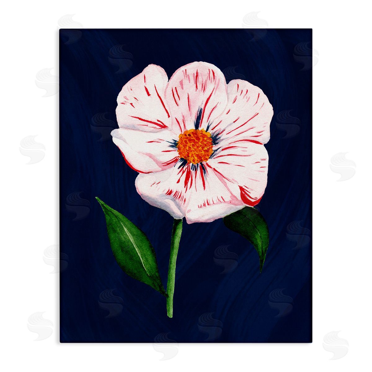 Single Cherry Blossom Bloom Canvas Wall Art, Home Decor by Michelle Ingari Designs