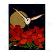 Michelle Ingari Designs | Owl over Poppy Field