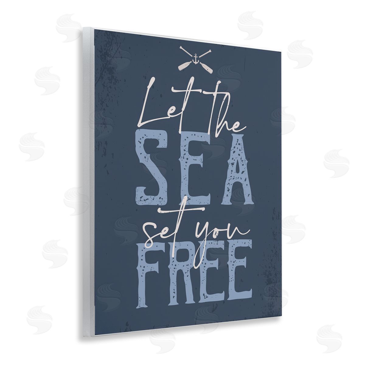 Sea Set You Free Wood Plaque Wall Art, Home Decor by Angela Nickeas