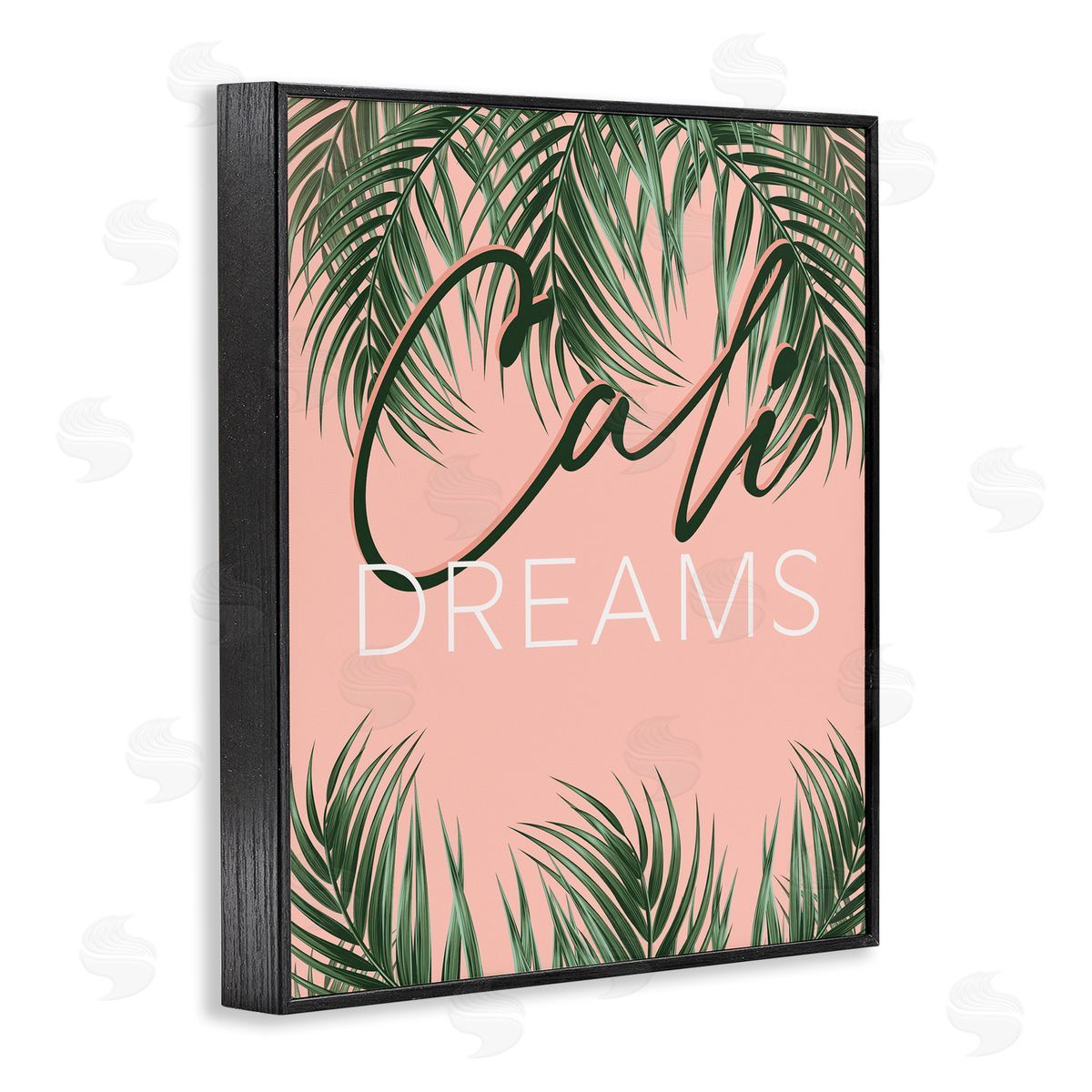 Cali Dreams on Palms Black Frame Print Wall Art, Home Decor by Angela Nickeas