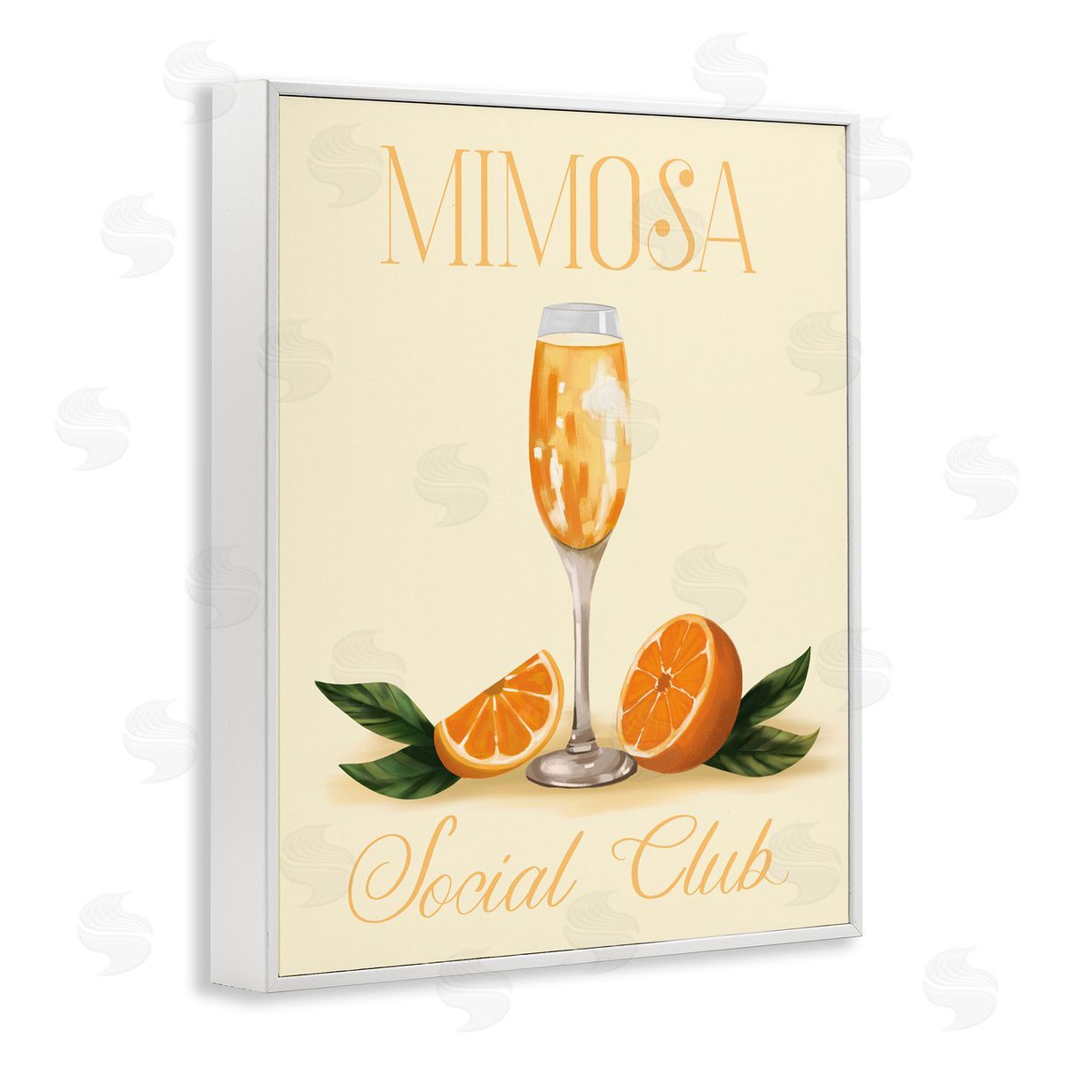 Mimosa Social Club White Frame Print Wall Art, Home Decor by Hey Bre! Creative Studio