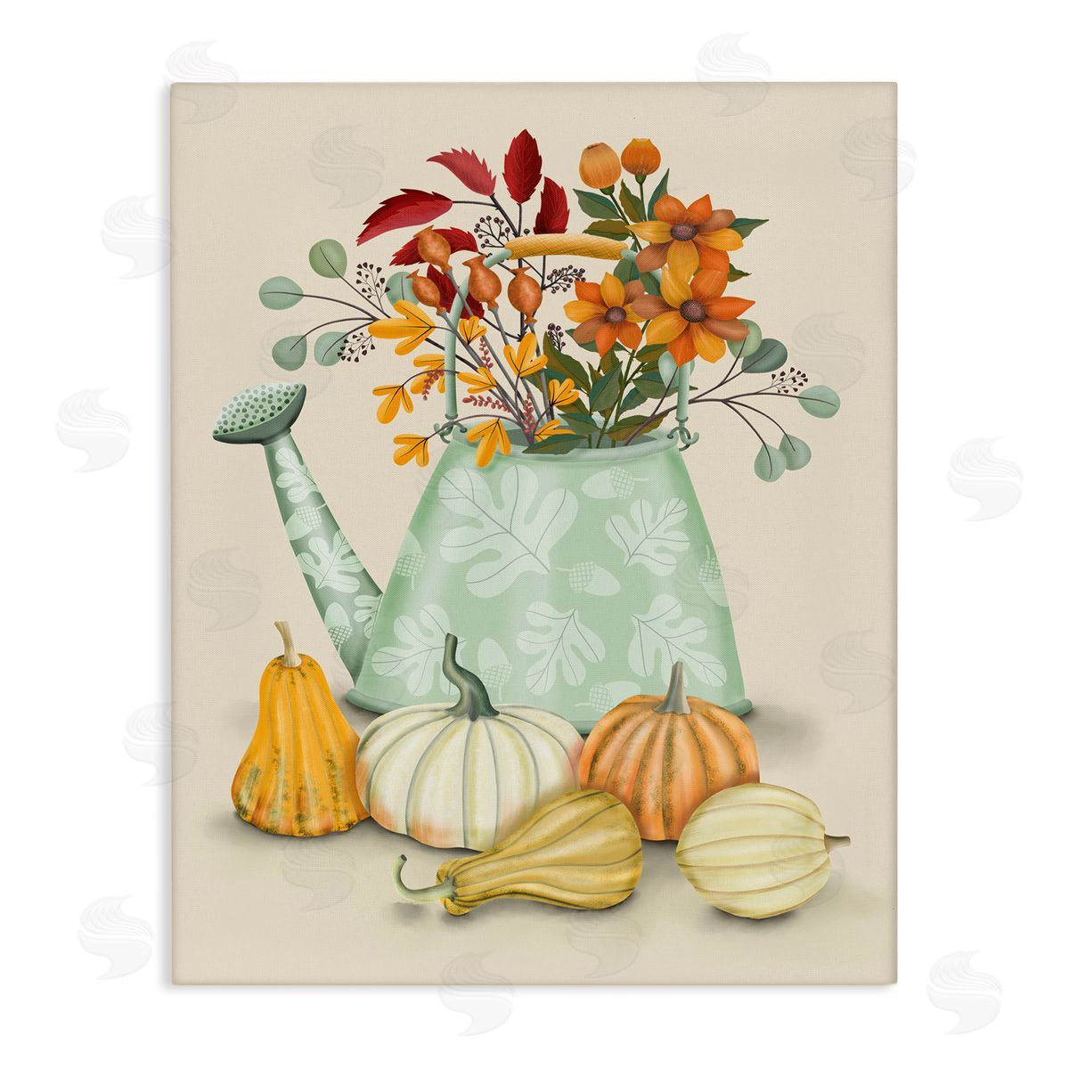 Country Harvest & Bouquet Canvas Wall Art, Home Decor by Darlene Seale