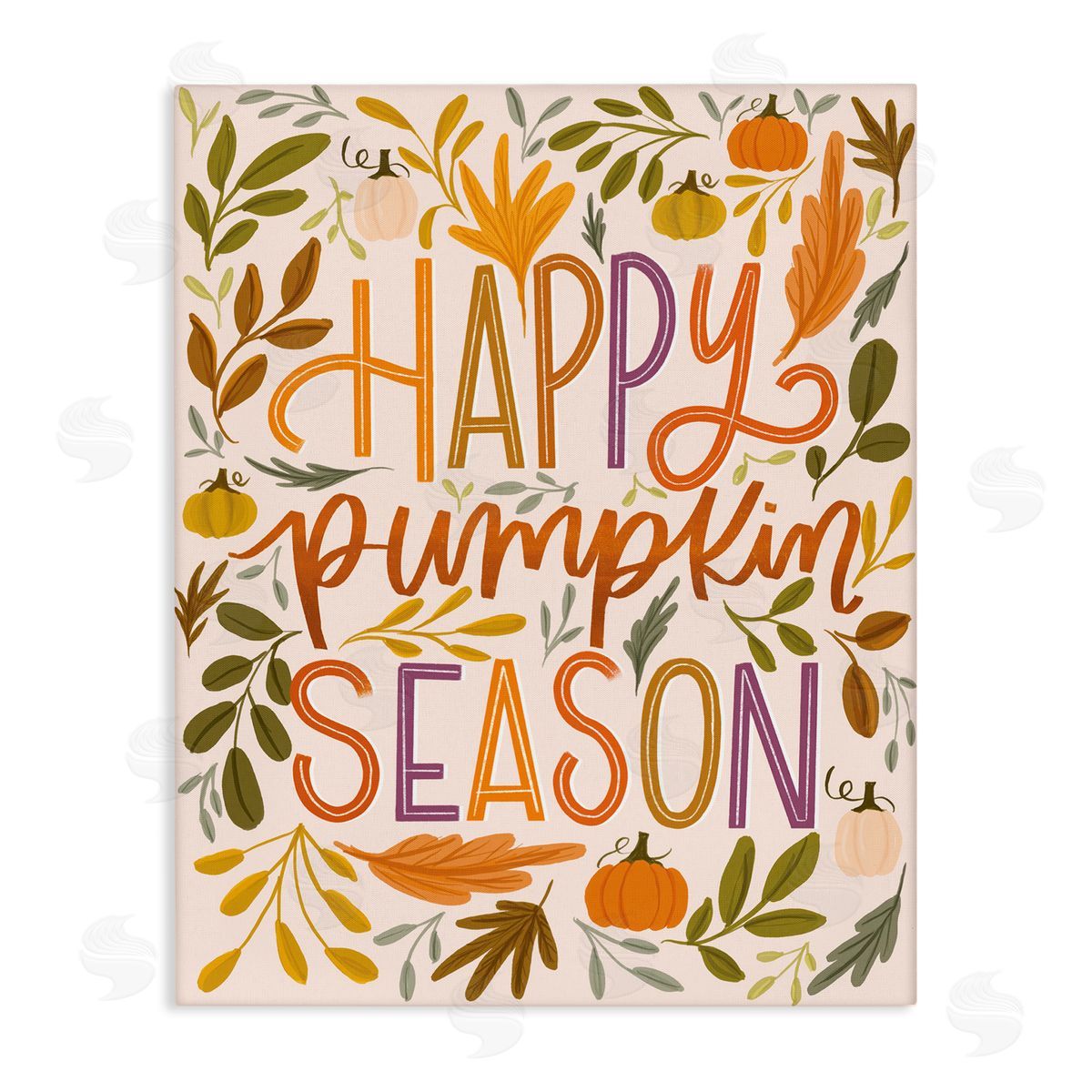 Happy Pumpkin Season Canvas Wall Art, Home Decor by Isabela Schielke