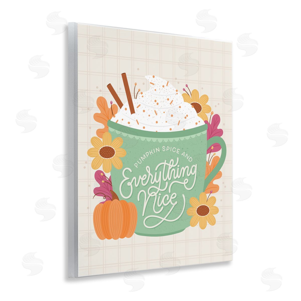 Pumpkin Spice Everything Nice Wood Plaque Wall Art, Home Decor by Jalynn Heerdt