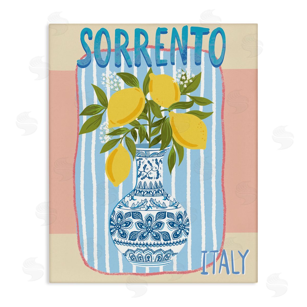 Italian Summer Lemons Canvas Wall Art, Home Decor by Jo Reid