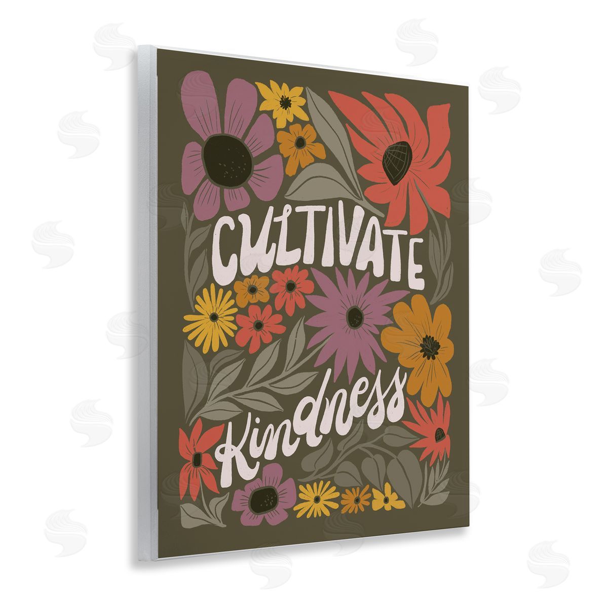 Groovy Cultivate Kindness Wood Plaque Wall Art, Home Decor by Loni Harris